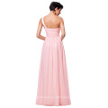 Kate Kasin One ShoulderLight Pink Chiffon Long Robes de demoiselle d&#39;honneur formelle KK000200-1